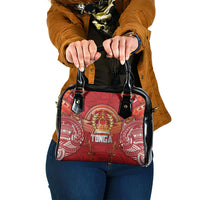 Tonga King's Birthday Shoulder Handbag Gold Royal Crown Tribal Patterns DT05 One Size Red - Polynesian Pride