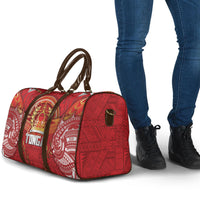 Tonga King's Birthday Travel Bag Gold Royal Crown Tribal Patterns DT05 - Polynesian Pride