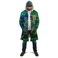 Personalised Solomon Islands Independence Day Cloak Crocodile Hibiscus Tribal Pattern