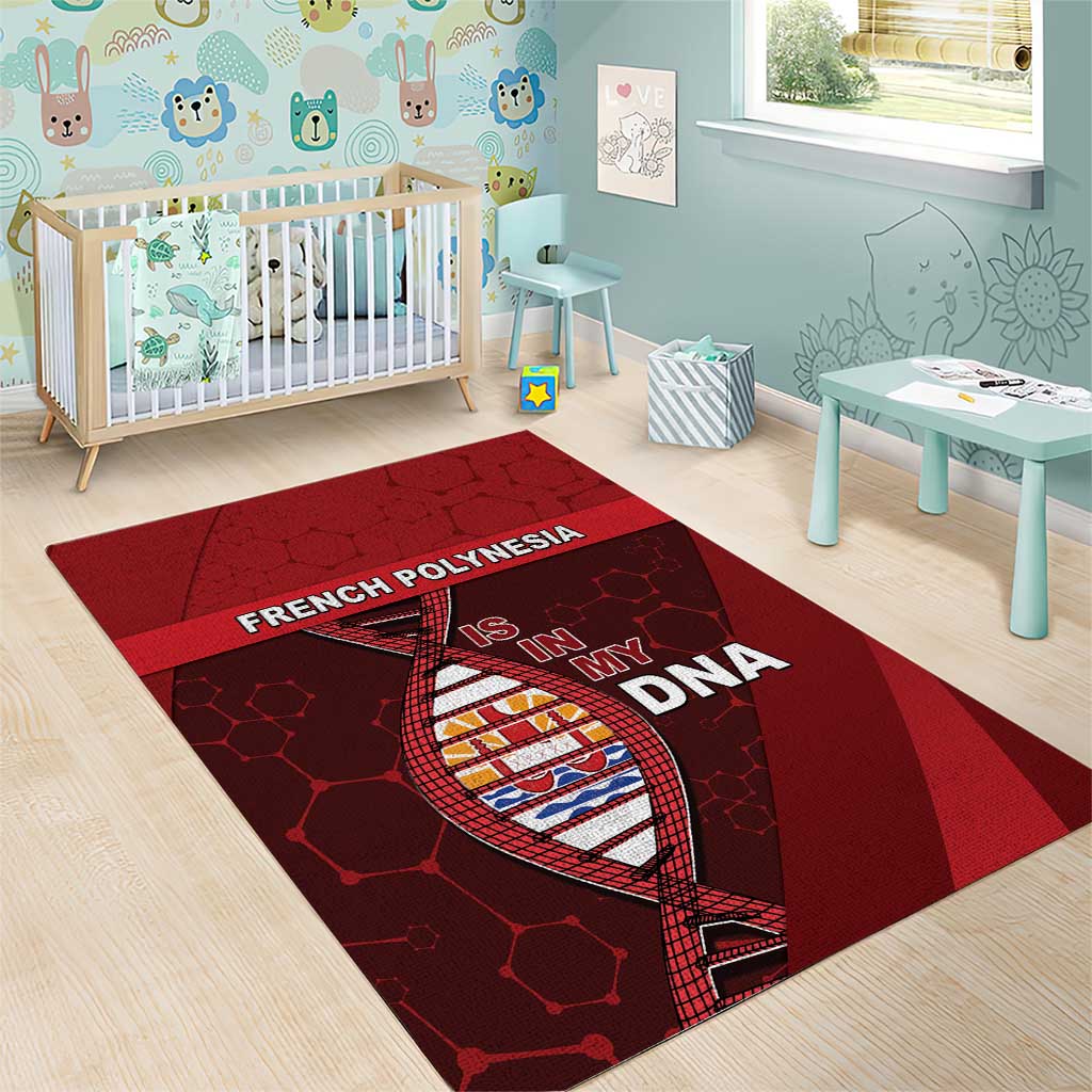 French Polynesia Is In My DNA Area Rug - Polynesian Pride