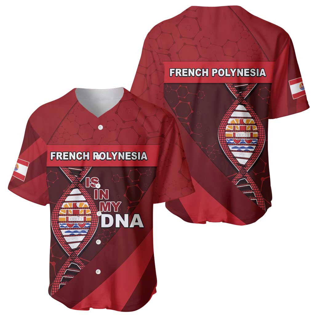 French Polynesia Is In My DNA Baseball Jersey - Polynesian Pride
