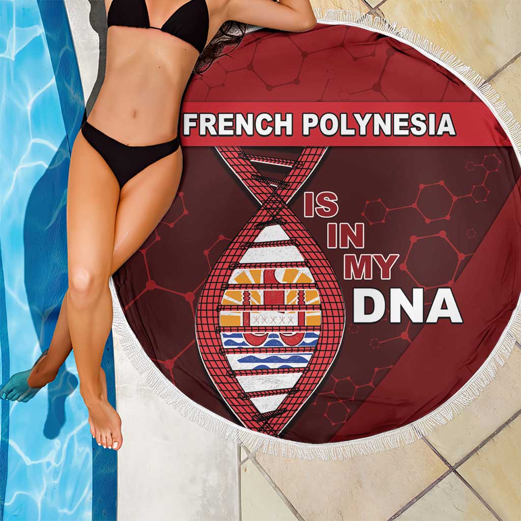 French Polynesia Is In My DNA Beach Blanket - Polynesian Pride