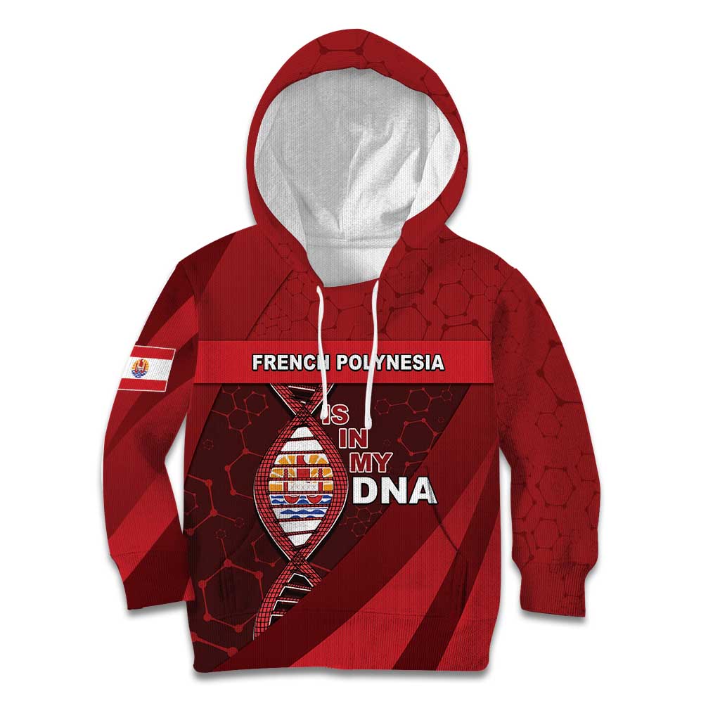 French Polynesia Is In My DNA Kid Hoodie DT05 Hoodie Red - Polynesian Pride