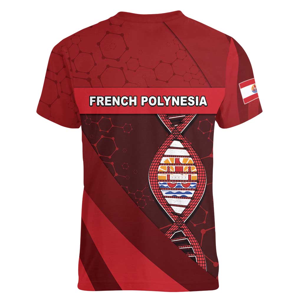 French Polynesia Is In My DNA Women V-Neck T-Shirt - Polynesian Pride
