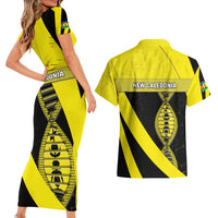 New Caledonia Is In My DNA Couples Matching Short Sleeve Bodycon Dress and Hawaiian Shirt - Polynesian Pride