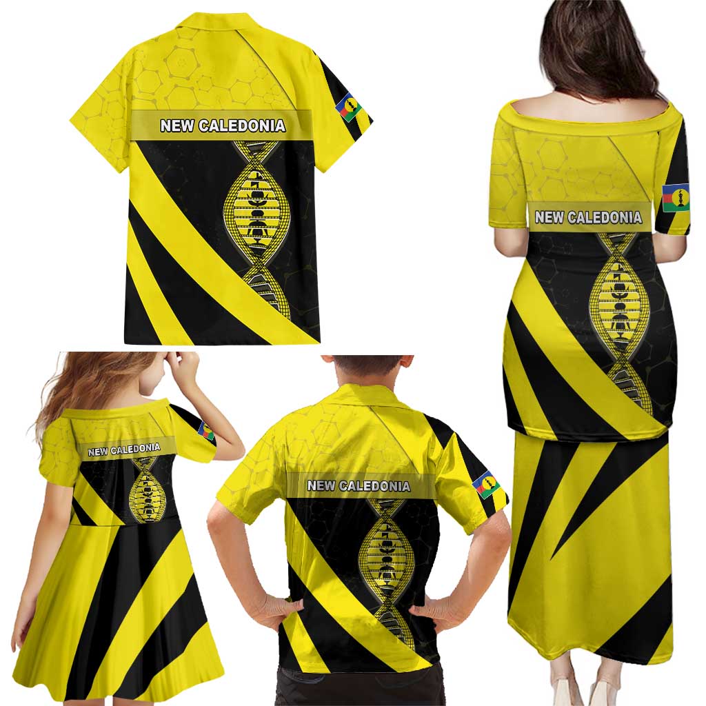 New Caledonia Is In My DNA Family Matching Puletasi and Hawaiian Shirt - Polynesian Pride