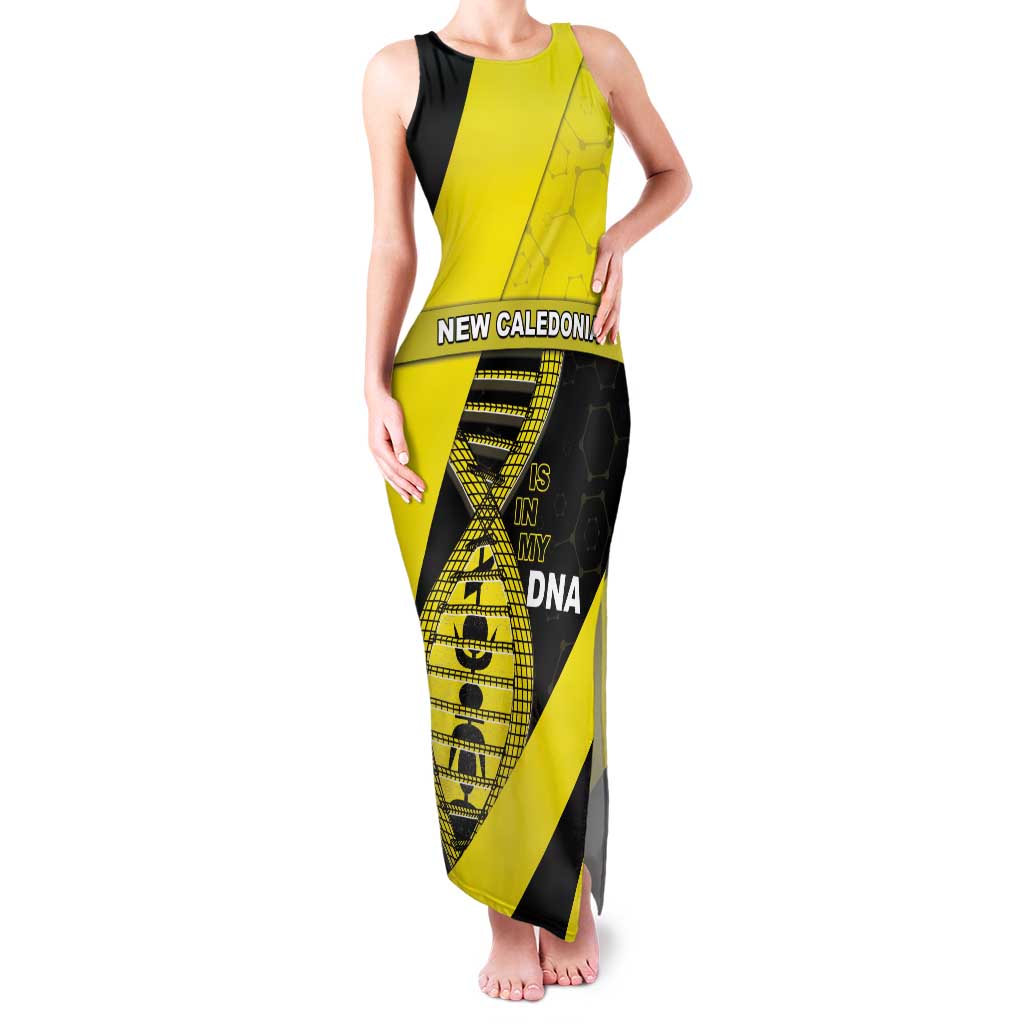 New Caledonia Is In My DNA Family Matching Tank Maxi Dress and Hawaiian Shirt - Polynesian Pride