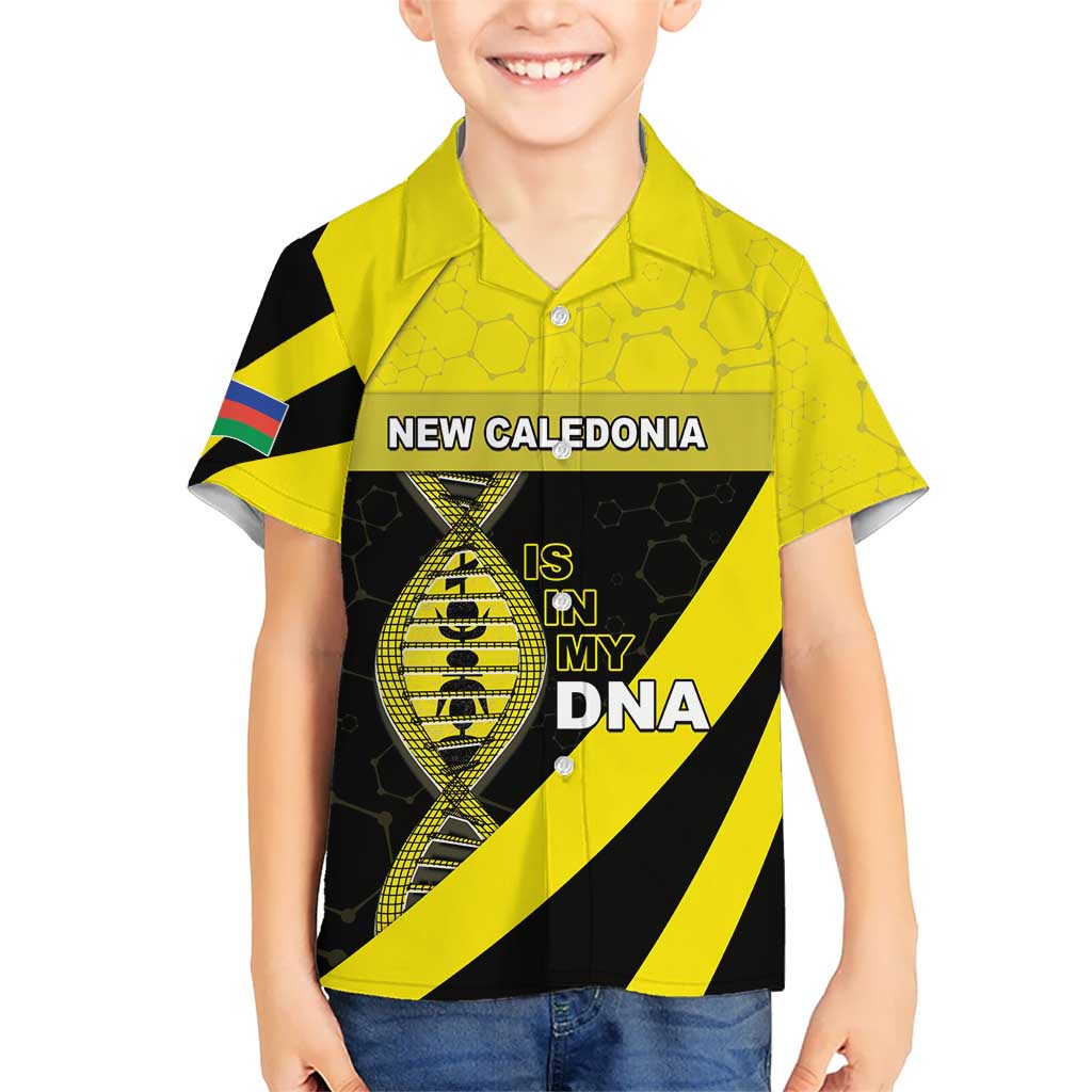 New Caledonia Is In My DNA Kid Hawaiian Shirt - Polynesian Pride