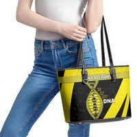 New Caledonia Is In My DNA Leather Tote Bag - Polynesian Pride