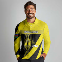 New Caledonia Is In My DNA Long Sleeve Polo Shirt - Polynesian Pride