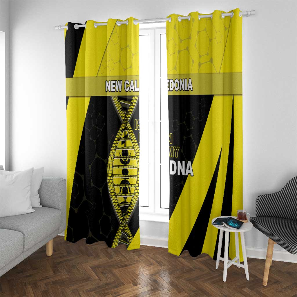 New Caledonia Is In My DNA Window Curtain - Polynesian Pride