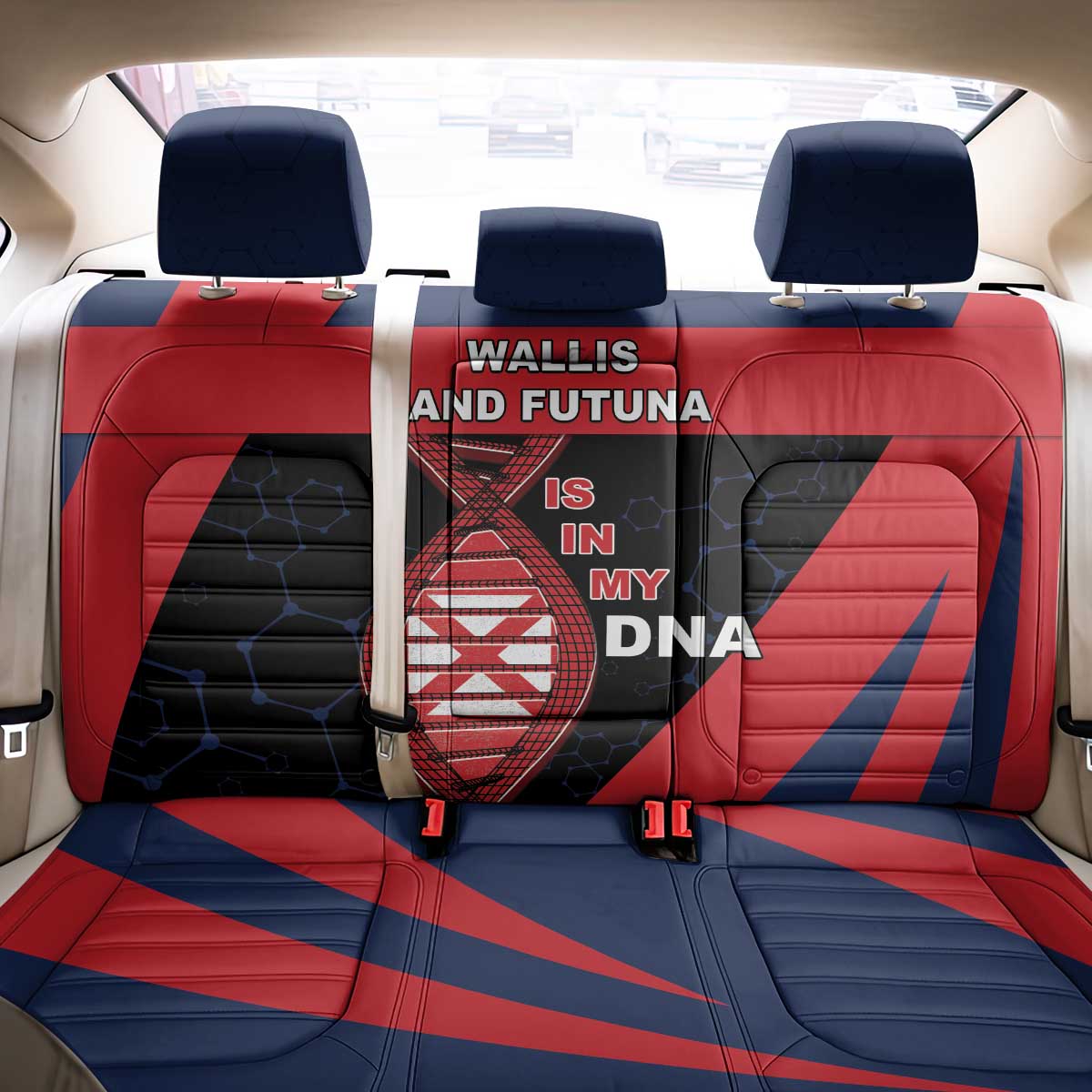 Wallis And Futuna Is In My DNA Back Car Seat Cover - Polynesian Pride