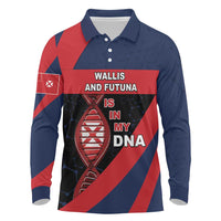 Wallis And Futuna Is In My DNA Long Sleeve Polo Shirt - Polynesian Pride