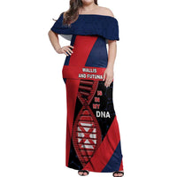 Wallis And Futuna Is In My DNA Off Shoulder Maxi Dress - Polynesian Pride