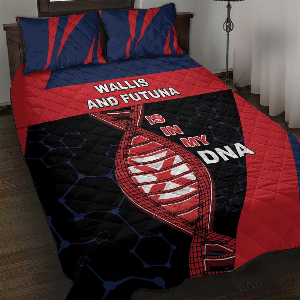 Wallis And Futuna Is In My DNA Quilt Bed Set - Polynesian Pride