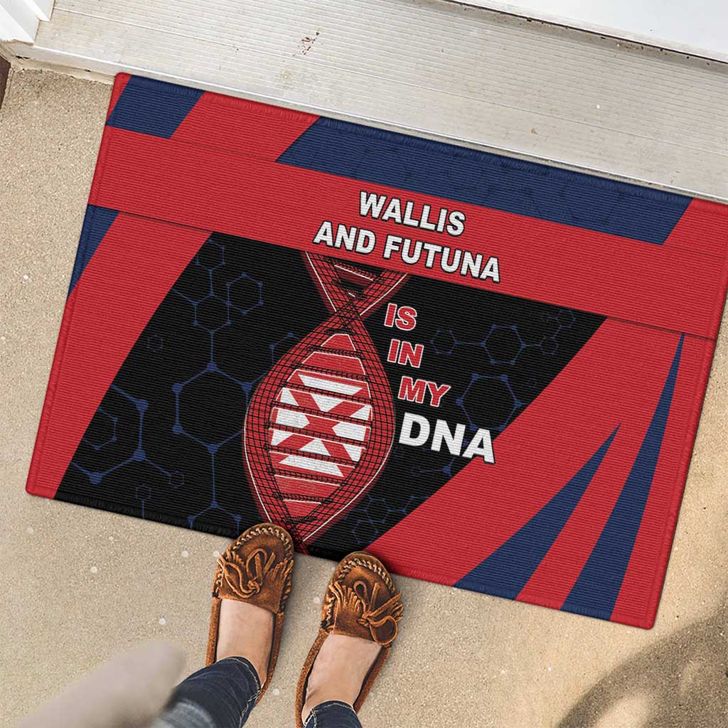 Wallis And Futuna Is In My DNA Rubber Doormat - Polynesian Pride