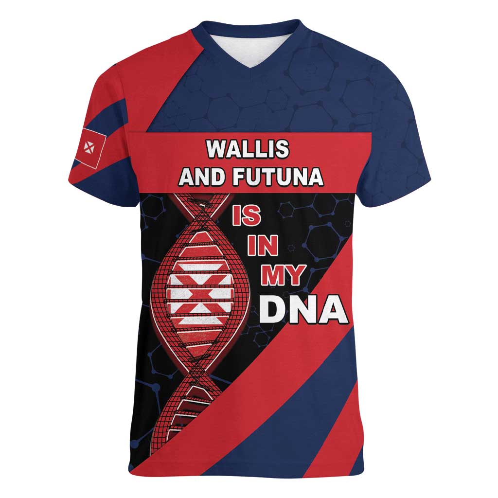 Wallis And Futuna Is In My DNA Women V-Neck T-Shirt - Polynesian Pride