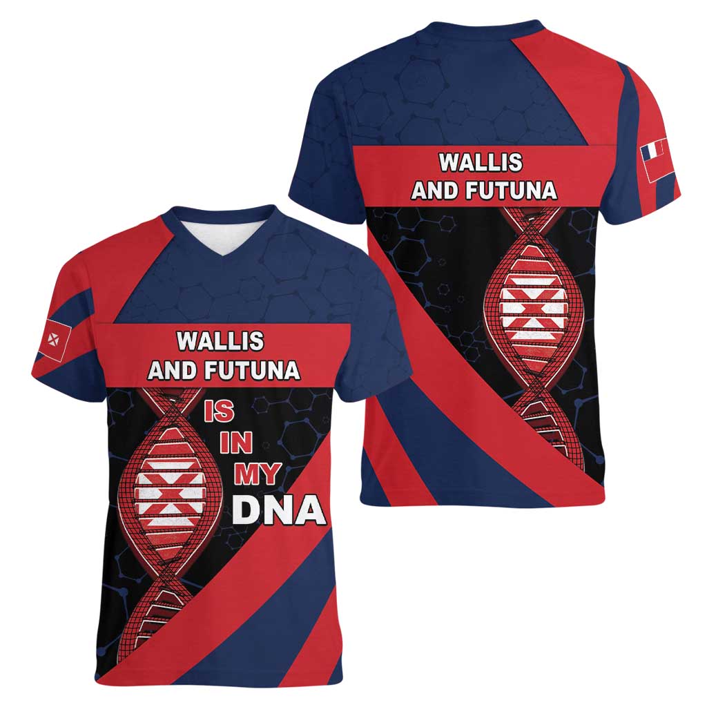 Wallis And Futuna Is In My DNA Women V-Neck T-Shirt - Polynesian Pride