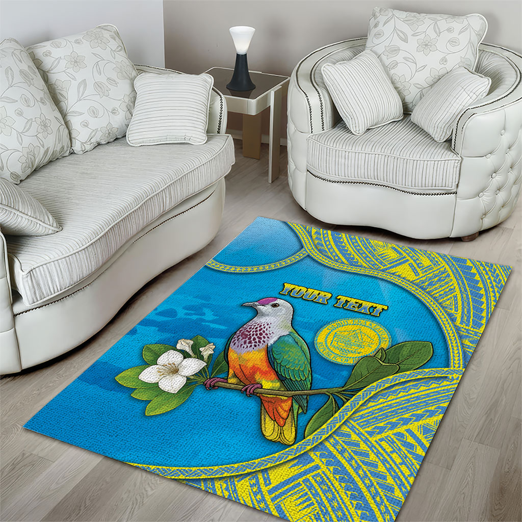 Personalised Palau Biib Bird Area Rug Rur Flower And Rock Islands Patterns