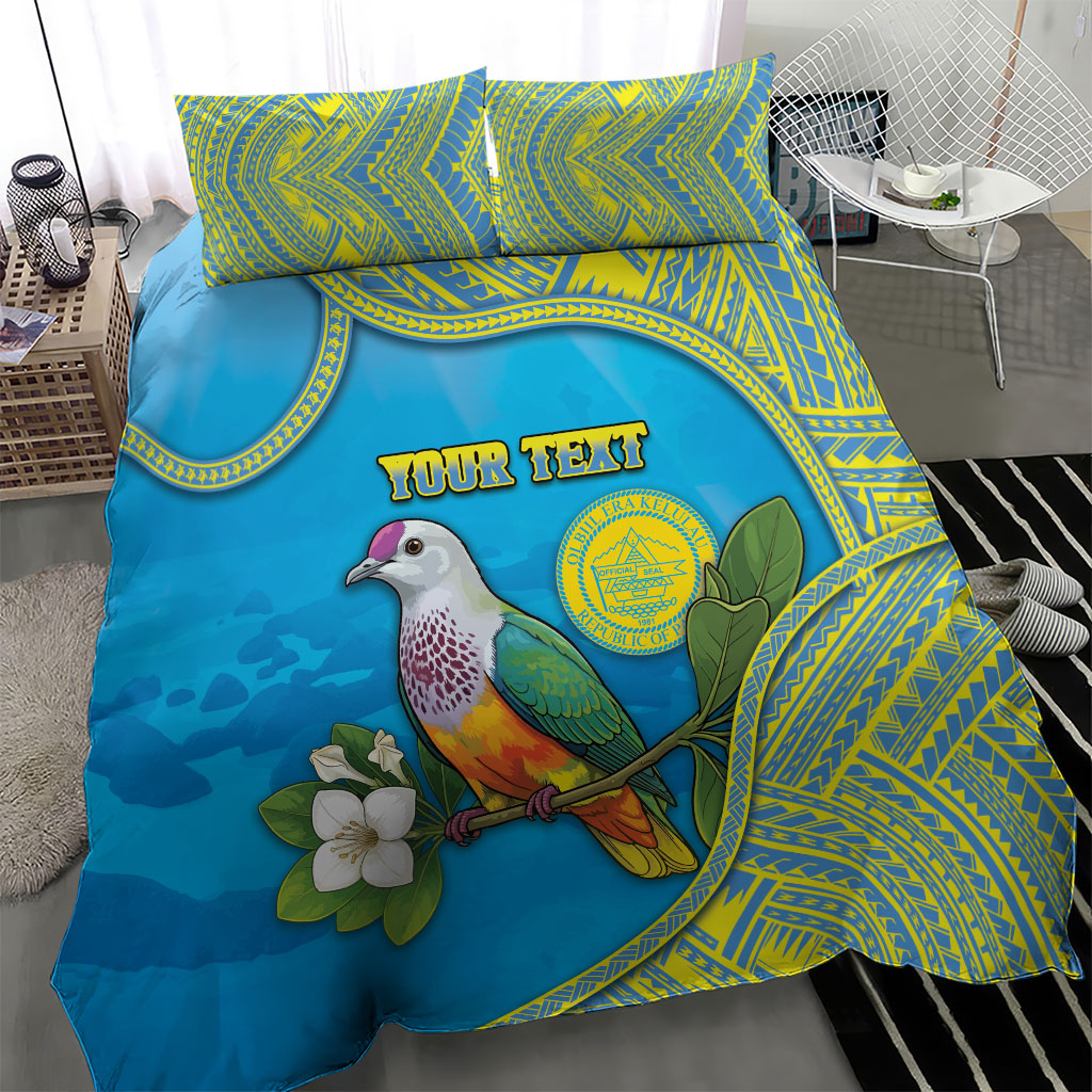 Personalised Palau Biib Bird Bedding Set Rur Flower And Rock Islands Patterns