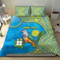 Personalised Palau Biib Bird Bedding Set Rur Flower And Rock Islands Patterns