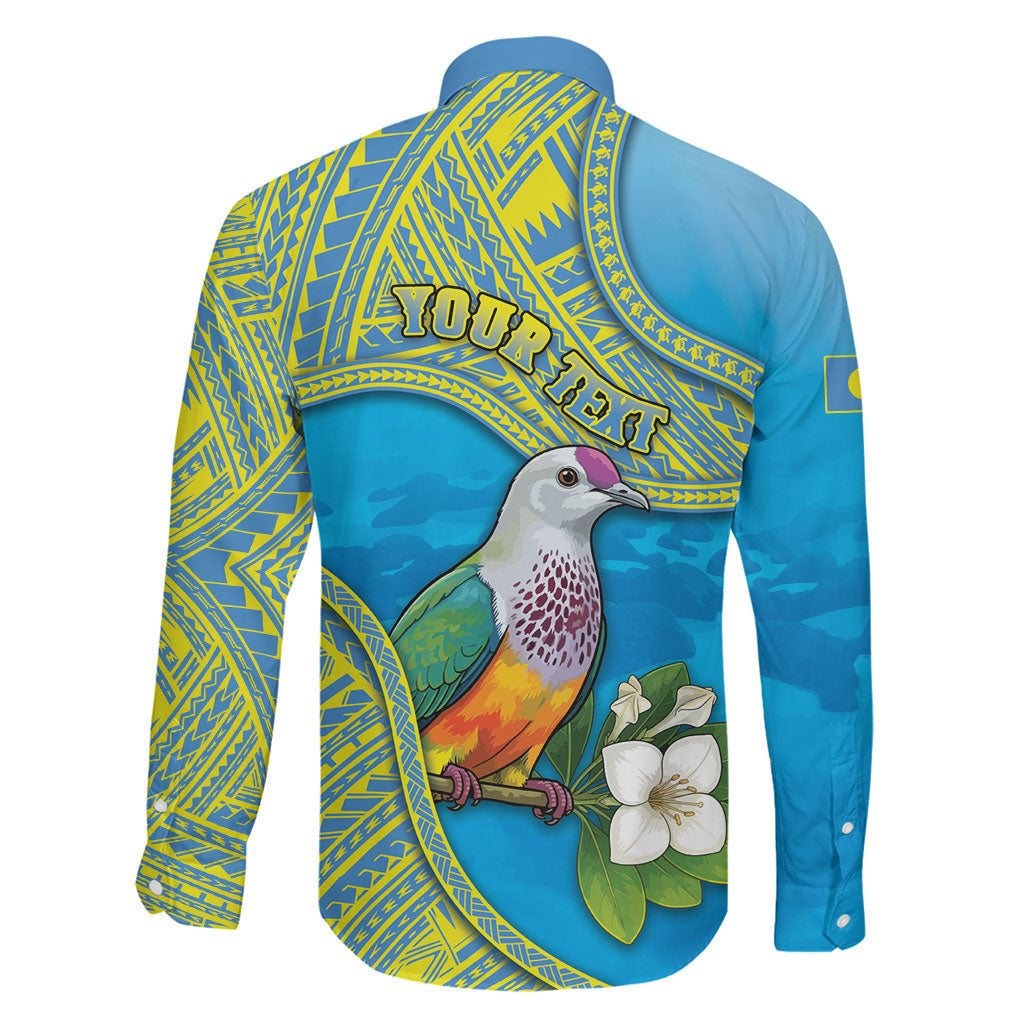 Personalised Palau Biib Bird Family Matching Mermaid Dress and Hawaiian Shirt Rur Flower And Rock Islands Patterns