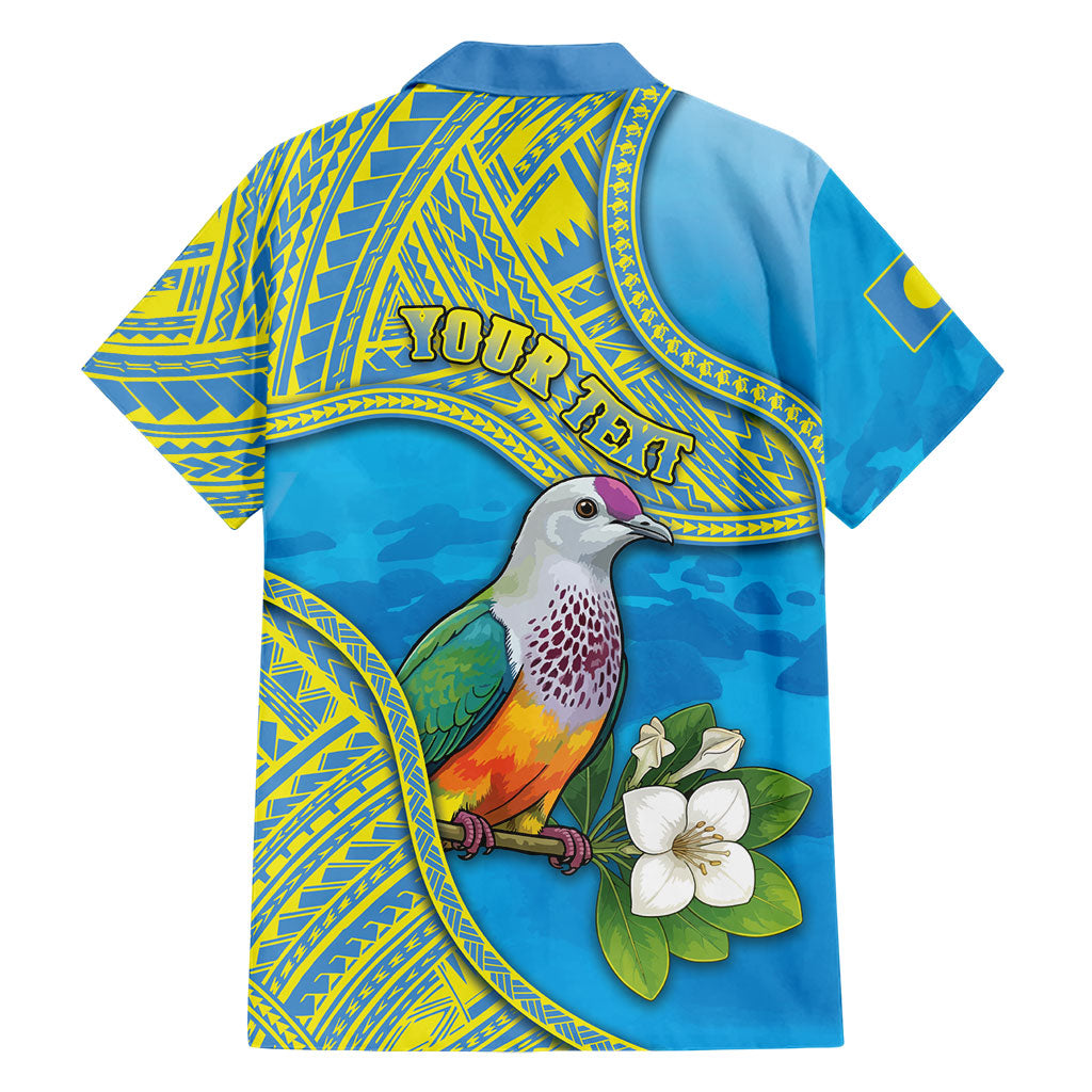 Personalised Palau Biib Bird Family Matching Summer Maxi Dress and Hawaiian Shirt Rur Flower And Rock Islands Patterns