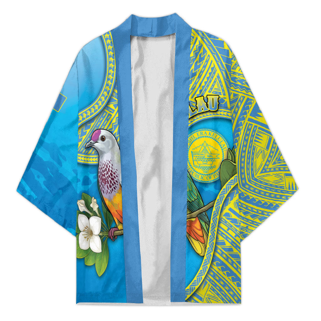 Personalised Palau Biib Bird Kimono Rur Flower And Rock Islands Patterns