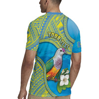 Personalised Palau Biib Bird Rugby Jersey Rur Flower And Rock Islands Patterns