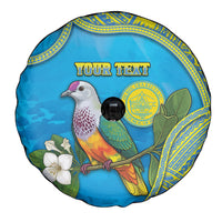 Personalised Palau Biib Bird Spare Tire Cover Rur Flower And Rock Islands Patterns
