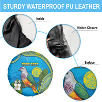 Personalised Palau Biib Bird Spare Tire Cover Rur Flower And Rock Islands Patterns