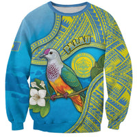 Personalised Palau Biib Bird Sweatshirt Rur Flower And Rock Islands Patterns