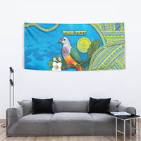 Personalised Palau Biib Bird Tapestry Rur Flower And Rock Islands Patterns