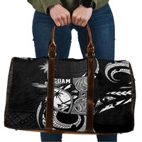 Guam Liberation Day Travel Bag Black White Latte Stone Tribal Patterns