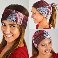 American Samoa Christmas Neck Gaiter Seashell Xmas Tree Tribal Waves - Polynesian Pride