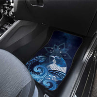 New Zealand Matariki Car Mats Maori Tui Bird Blue Galaxy