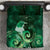 New Zealand Matariki Bedding Set Maori Tui Bird Green Galaxy
