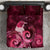 New Zealand Matariki Bedding Set Maori Tui Bird Magenta Galaxy