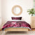 New Zealand Matariki Bedding Set Maori Tui Bird Magenta Galaxy