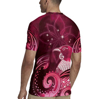 New Zealand Matariki Rugby Jersey Maori Tui Bird Magenta Galaxy
