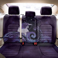 New Zealand Matariki Back Car Seat Cover Maori Tui Bird Purple Galaxy
