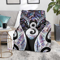 New Zealand Aotearoa Blanket Pikorua Single Twist Pink Paua Shell