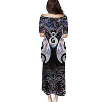 New Zealand Aotearoa Puletasi Pikorua Single Twist Pink Paua Shell