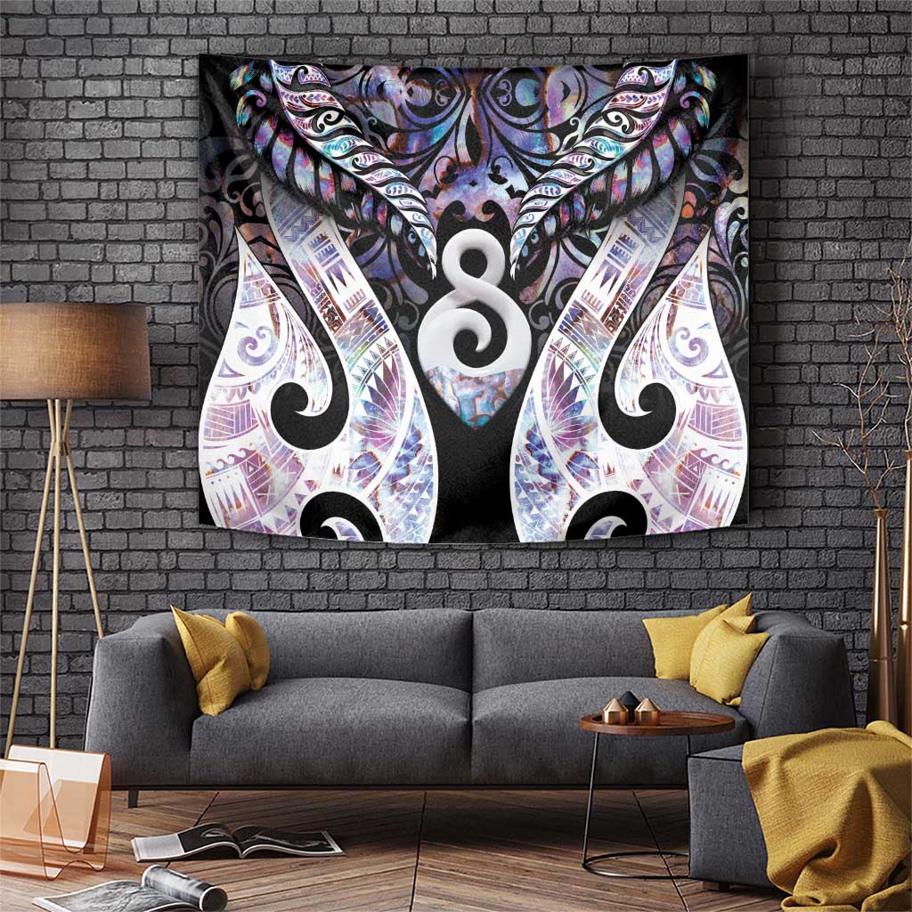 New Zealand Aotearoa Tapestry Pikorua Single Twist Pink Paua Shell