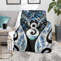New Zealand Aotearoa Blanket Pikorua Single Twist Green Paua Shell