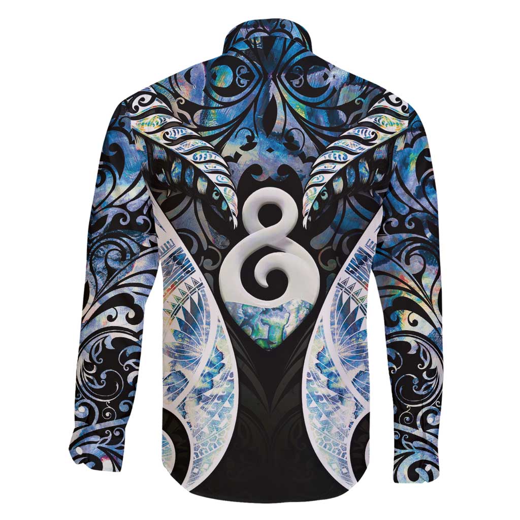 New Zealand Aotearoa Family Matching Mermaid Dress and Hawaiian Shirt Pikorua Single Twist Green Paua Shell