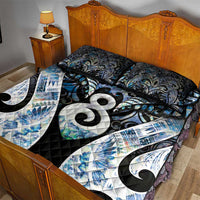 New Zealand Aotearoa Quilt Bed Set Pikorua Single Twist Green Paua Shell
