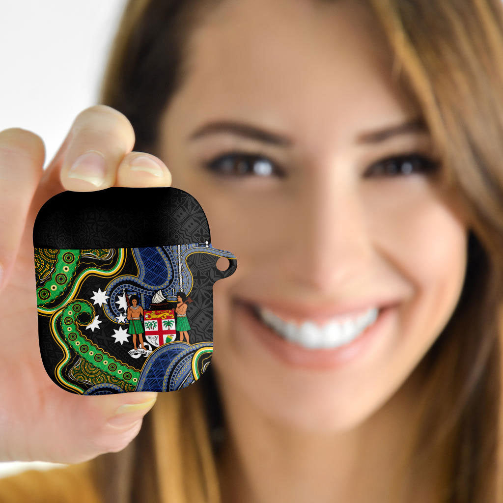 South Sea Islanders And Fiji AirPods Case Fijian Coat Of Arms And Southern Cross DT05 - Polynesian Pride