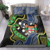 South Sea Islanders And Fiji Bedding Set Fijian Coat Of Arms And Southern Cross DT05 - Polynesian Pride