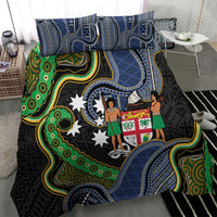 South Sea Islanders And Fiji Bedding Set Fijian Coat Of Arms And Southern Cross DT05 - Polynesian Pride
